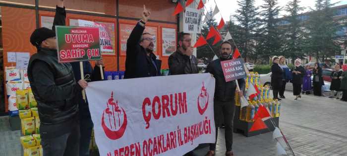 Alperen Ocaklar Migros a l nda sraili Protesto etti