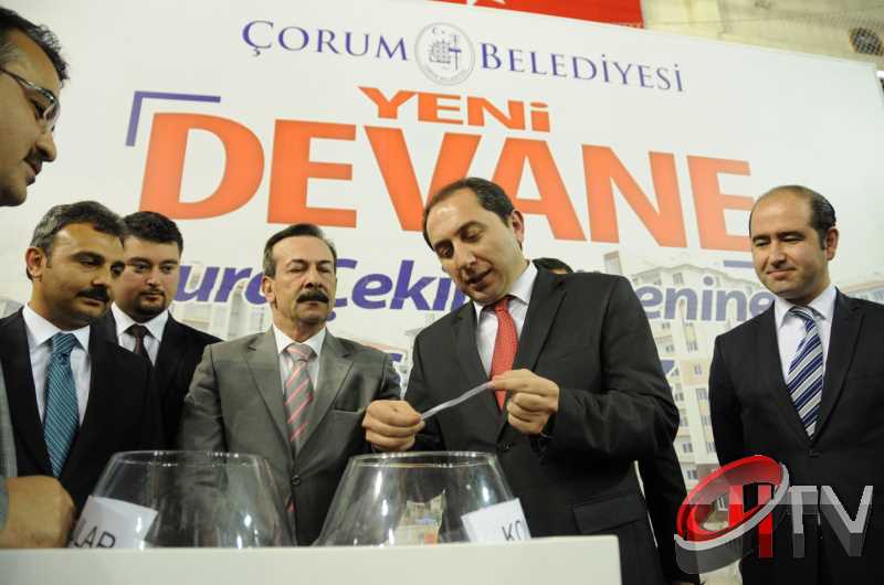 ÇORUM TOKİ DEVANE KURALARI  TÖRENLE ÇEKİLDİ