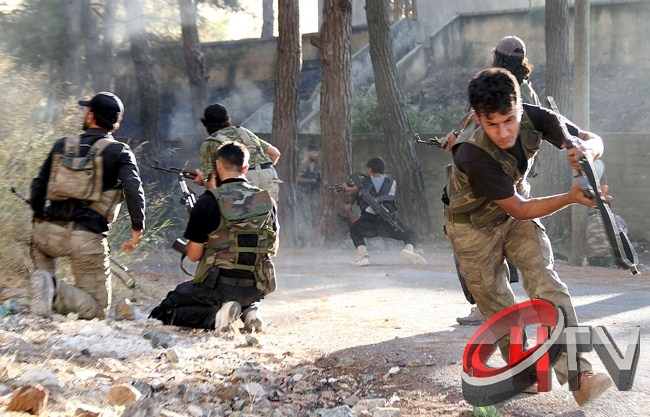 AHMET BİLGE Suriye'deki şiddetli çatışmalar İHA objektiflerine işte böyle yansıdı.