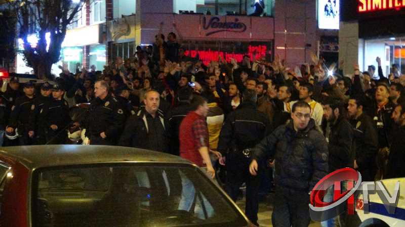 DERBİ MAÇ SONRASI ÇORUM CADDELERİ