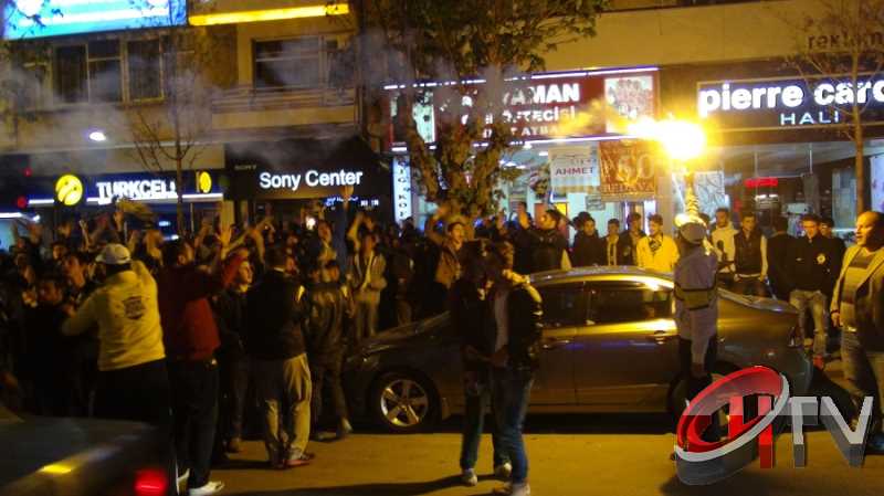 DERBİ MAÇ SONRASI ÇORUM CADDELERİ