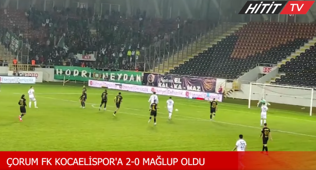 Ahlatçı Çorum FK Puan Kaybetmeye Devam Ediyor