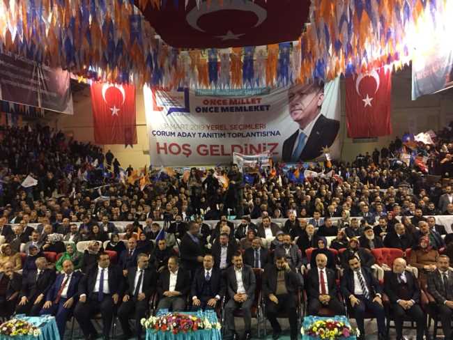 Ak Parti Çorum aday tanıtım töreni canlı yayında