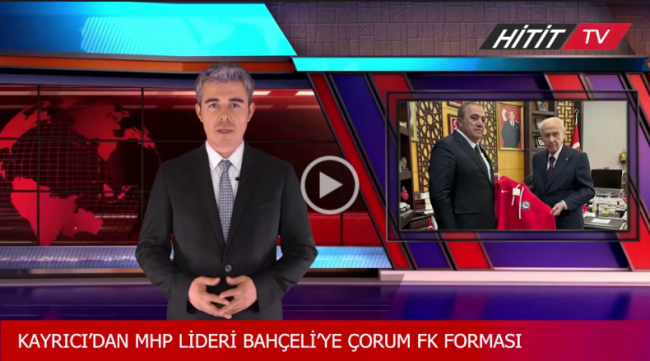 Bahçeli'ye Çorum FK forması hediye edildi