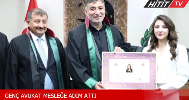 Çorum’un Genç Avukatlarından Eda Nur Kuyucu Mesleğine Başladı