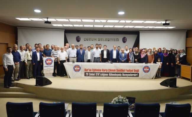 Diyanet-Sen Çorum şubesi  ‘Eğitim-İş milletin dini değerlerini aşağılıyor’ 