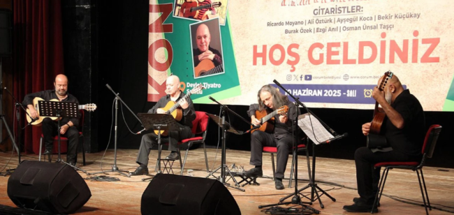 Dünyaca Ünlü Gitaristler Çorum'da Sahne Aldılar!