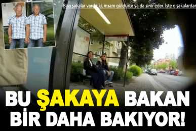 Güldüren otobüs durağı şakası