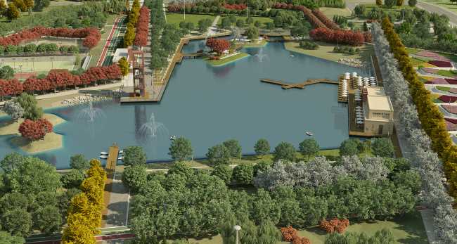 KENT PARK'IN DEV PARKIN AĞAÇLARI GELDI