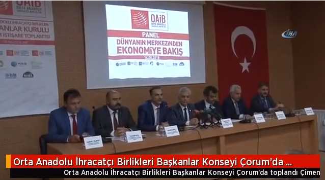 OAİB Konseyi Çorum’da toplandı