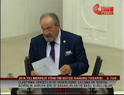 Salim Uslu 2016 Yılı Bütçe Kanun Tasarısı Görüşmeleri