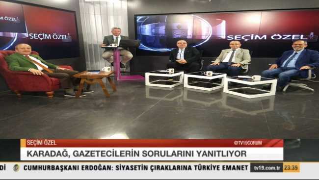 Seçim Özel Programının Konuğu Ak Parti İL başkanı Karadağ oldu