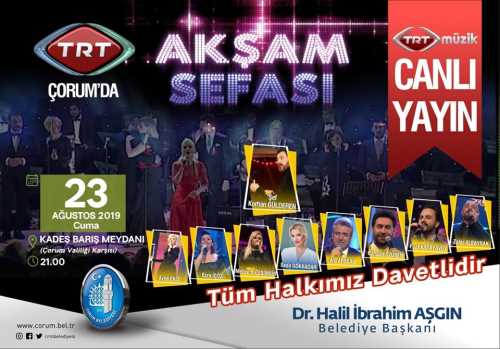 "Akşam Sefası Programı"Çorum'da