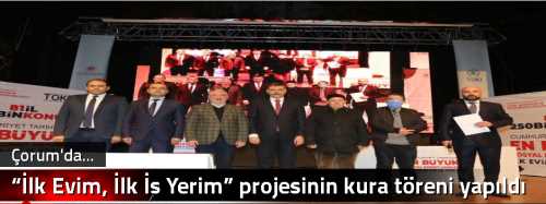 “İlk Evim, İlk İş Yerim” projesinin kura töreni yapıldı