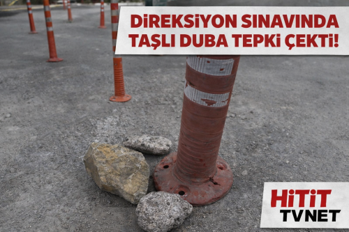 “L Parkta Taşla Sabitlenen Duba Tartışma Yarattı”