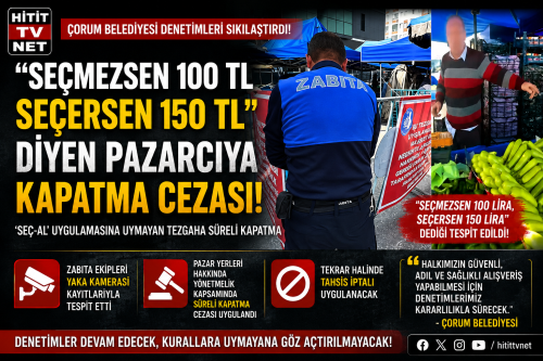 “Seçmezsen 100 TL, Seçersen 150 TL” Diyen Pazarcıya Kapatma Cezası