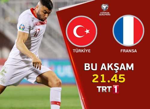 ‪Türkiye - Fransa maçı bugün 21.45'te