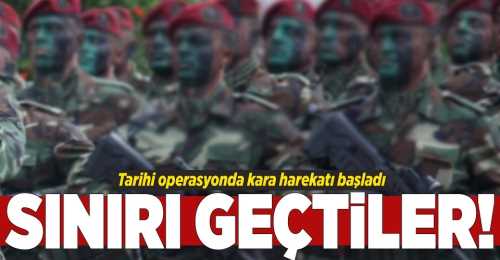 'Zeytin Dalı Harekatı'nda Kara Harekatı Başladı