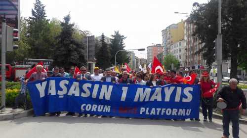 1 Mayıs Emek ve Dayanışma Günü Çorum’da kutlandı