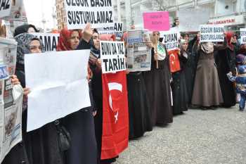 14 ARALIK OPERASYONUNDA  ÇORUM ADLİYESİ ÖNÜNDE 2. GÜN 