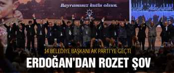 14 Belediye başkanı  AK Parti'ye Geçti