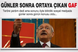 KILIÇDAROĞLU  ÖYLE BİR GAF YAPTI Kİ