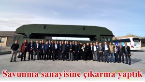 TSO Savunma Sanayinden Pay Almak İstiyor