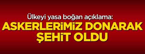 2 Askerimiz Donarak Şehit oldu