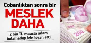 2 bin TL'ye çalıştıracak garson bulamıyor