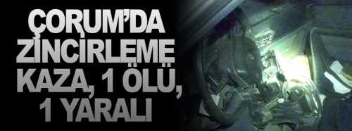 2 otomobil ve 1 traktörün karıştığı kazada 1 ölü 1 yaralı