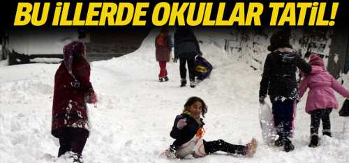 20 İlde eğitime kar engeli