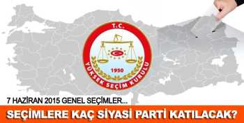 2015 seçimlerine kaç siyasi parti katılacak?