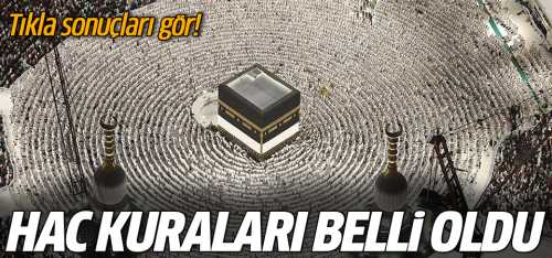 2025 Hac Kuraları Sonuçları Belli Oldu!