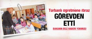 Başörtüsüne itiraz eden müşavir görevden alındı