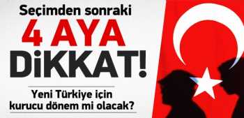 30 Mart sonrası 4 ayın gündemi