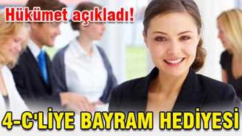 4-C'liye bayram müjdesi