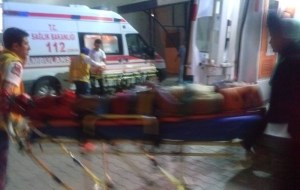 ÇORUM  ORGANİZE KAVŞAĞINDA TRAFİK KAZASI