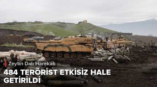 484 terörist etkisiz hale getirildi