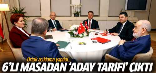 6'lı Masanın 'aday tarifi' Uzlaşmacı-Milletin tamamını kuçaklayan aday 
