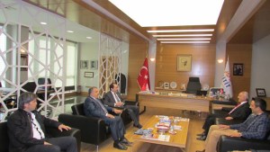 ÇORUM BELEDİYE SPOR REKTÖR ALKANI ZİYARET ETTİ