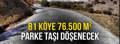 81 Köye Kilit Parke Yapılacak