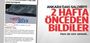 Zaman, saldırının olacağını 2 hafta önceden bildi