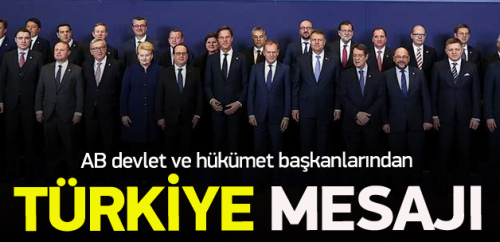 AB devlet ve hükümet başkanları, ortak açıklamayla, Ankara'daki terör saldırısını güçlü şekilde kınadı