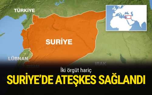 ABD ile Rusya, Suriye'de 27 Şubat'ta ateşkesin başlaması için anlaştı. Anlaşmaya DAEŞ ve Nusra Cephesi dahil değil.