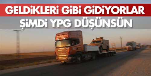 ABD'nin Silahlar- Tırlarla Suriye'den çıkmaya başladı