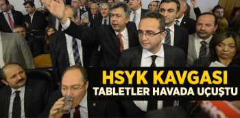 Adalet Komisyonunda tablet bilgisayarlar havada uçuştu