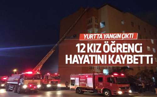 Adana'da kız öğrenci yurdunda yangın çıktı!