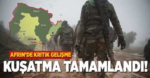 Afrin'de halk terör örgütü PKK/PYD binasını bastı