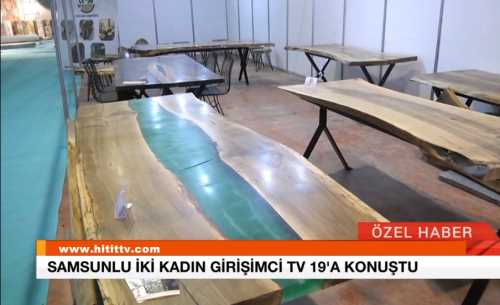 Ahşap Maslar Düğün fuarında 