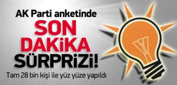 AK Parti anketinde son dakika 
